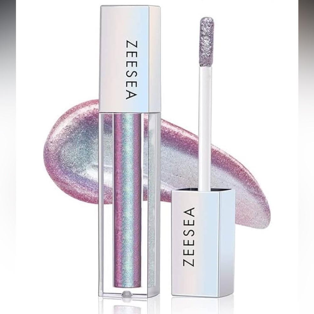 zeesea Glitter Galaxy Liquid Eyeshadow Dazzling Shimmer 08 Blue Streetlight NEW